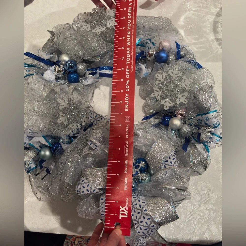 Winter Wonderland / Chanukah Themed Holiday Wreath